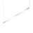 Sonneman Thin-Line 2Lt LED 8' Pendant, Satin Aluminum/White - 2818-16-8-J20