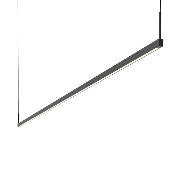 Sonneman Thin Line 2 Light 8' Two Sided LED Pendant, Satin Black - 2818-25-8