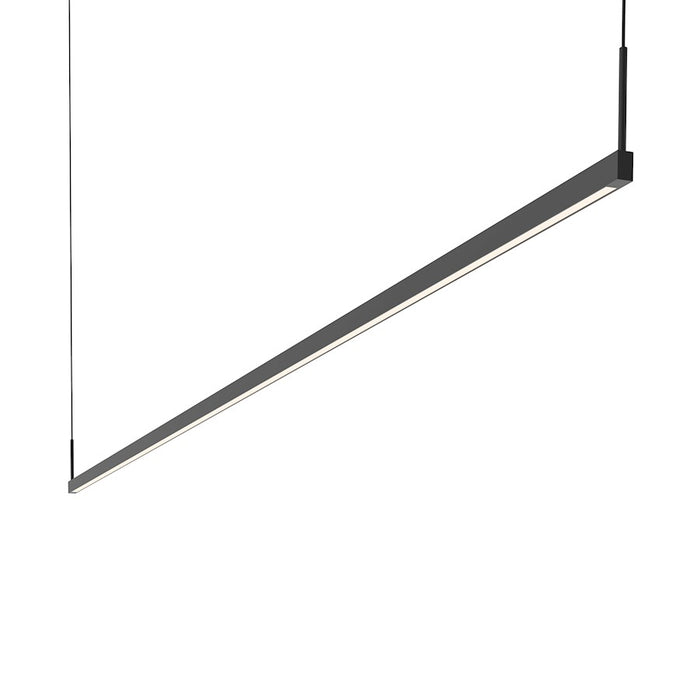 Sonneman Thin-Line 2 Light led 8' Pendant, Satin Black/White - 2818-25-8-J20