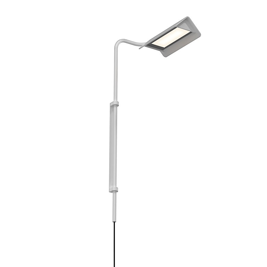 Sonneman Morii 1 Light Right LED Wall Lamp, Bright Satin Aluminum - 2833-16