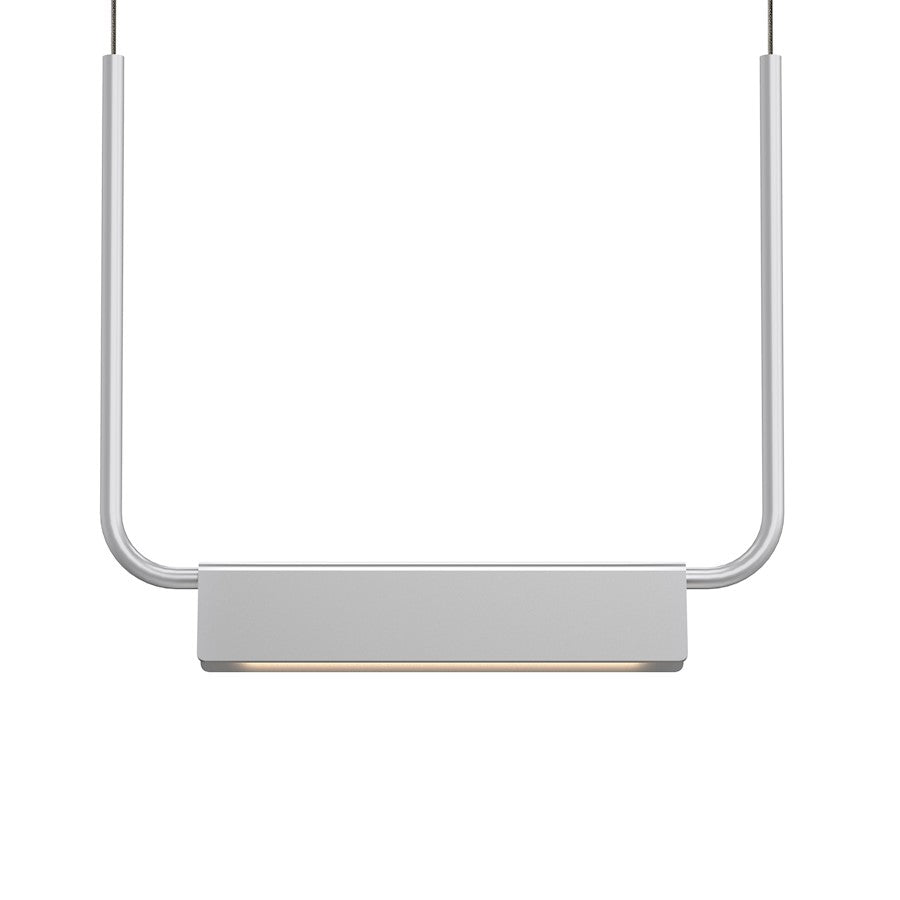 Sonneman Morii 1 Light 15" LED Pendant, Bright Satin Aluminum - 2837-16