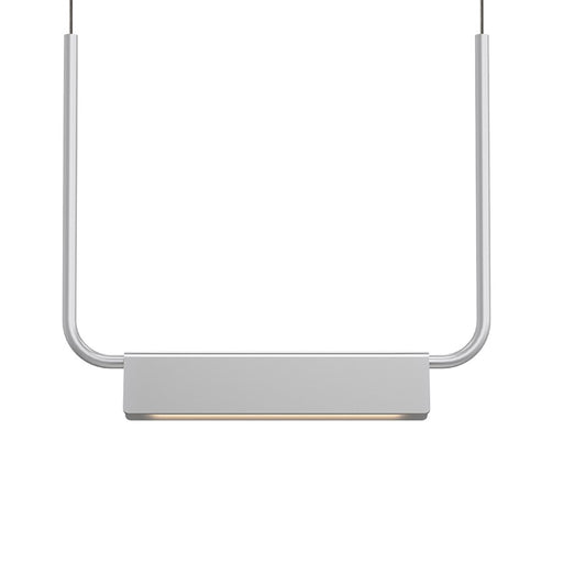 Sonneman Morii 1Lt Pendant, Bright Satin Aluminum/Satin Aluminum - 2837-16-J20