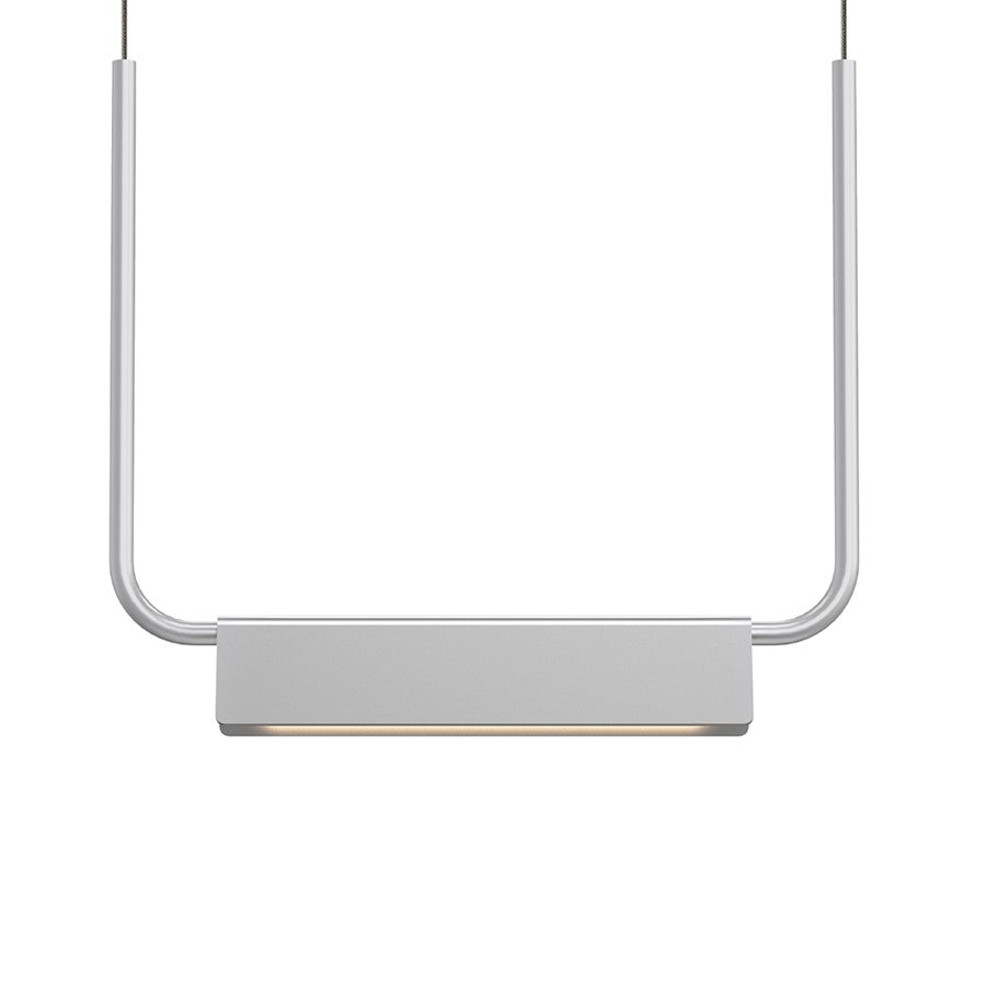 Sonneman Morii 1Lt Pendant, Bright Satin Aluminum/Satin Aluminum - 2837-16-J20