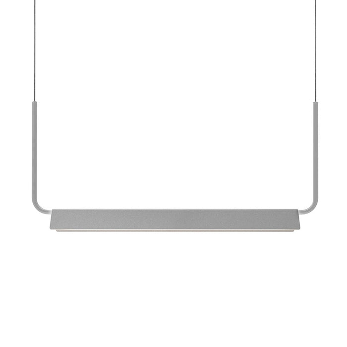 Sonneman Morii 1Lt 30" Linear Pendant, Bright Satin Aluminum - 2838-16-J20