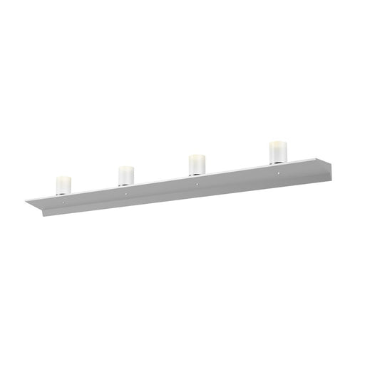 Sonneman Votives 8 Light Small LED Wall Bar, Bright Satin Aluminum - 2853-16-SW