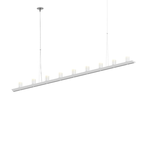 Sonneman Votives 18 Light Small LED Bar Pendant, Satin White - 2859-03-SW