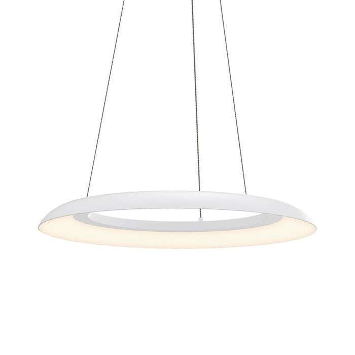 Sonneman Torus 1 Light LED 24" Pendant, Satin White/Satin White - 2870-03-J20