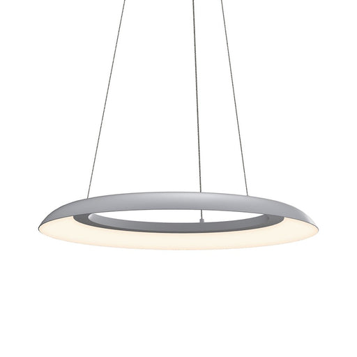 Sonneman Torus 1 Light LED 24" Pendant, Dove Gray/Dove Gray - 2870-18-J20