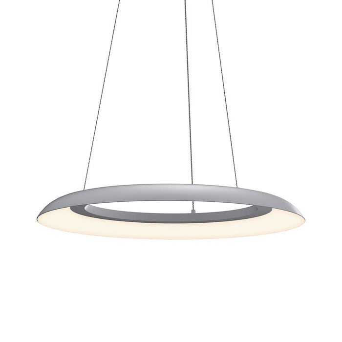 Sonneman Torus 1 Light LED 24" Pendant, Dove Gray/Dove Gray - 2870-18-J20
