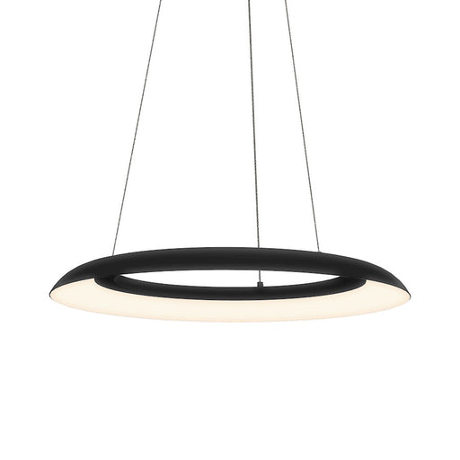 Sonneman Torus 1 Light 24" LED Pendant, Satin Black/Satin Black - 2870-25-J20