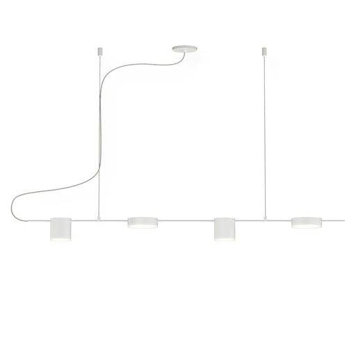 Sonneman Counterpoint 4 Light LED Linear Pendant, Satin White - 2884-03