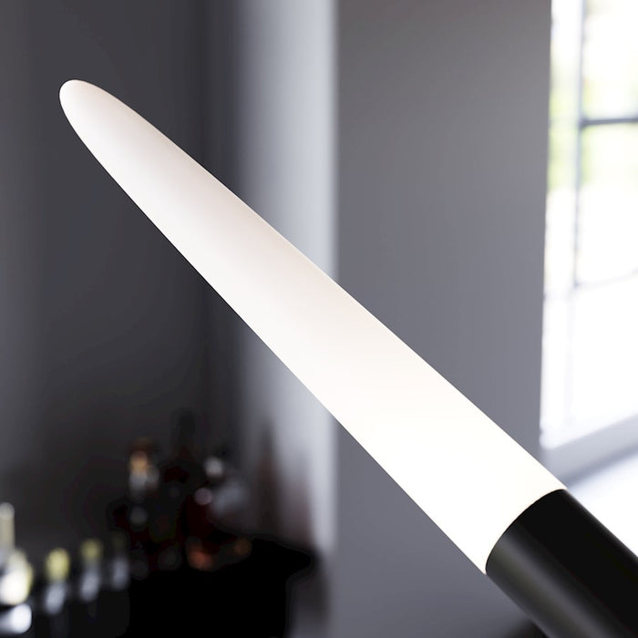 Sonneman Ballet 13 Light LED Swag Chandelier, Satin Black/Frosted