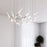 Sonneman Ballet 13Lt LED 3' Chandelier, Satin Aluminum/Frosted