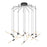 Sonneman Ballet 13Lt LED Spreader Chandelier, Satin Black/Frosted - 2896-25-J20