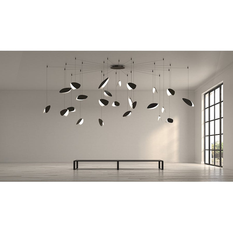 Sonneman Papillons Swag LED Pendant, Satin Black