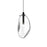 Sonneman Liquid 1 Light LED Pendant, Satin Black/Clear - 2970-25C