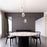 Sonneman Liquid 3 Light LED Pendant, Satin Black/Clear