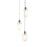 Sonneman Liquid 3 Light LED Pendant, Satin Black/White - 2971-25W