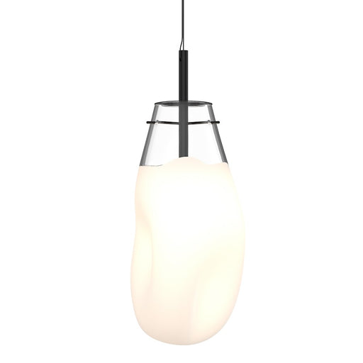 Sonneman Liquid 1 Light Large LED Pendant, Satin Black/White - 2980-25W
