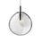 Sonneman Cantina 1 Light Large LED Pendant, Satin Black/Clear - 2990-25C-LRG