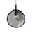 Sonneman Cantina 1 Light Large LED Pendant, Satin Black/Smoke - 2990-25K-LRG