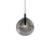 Sonneman Cantina 1 Light Small LED Pendant, Satin Black/Smoke - 2990-25K-SML