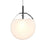 Sonneman Cantina 1 Light Large LED Pendant, Satin Black/White - 2990-25W-LRG