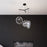 Sonneman Cantina 3 Light Large Tri Spreader LED Pendant, BK/Clear