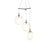 Sonneman Cantina 3 Light Large Tri Spreader LED Pendant, BK/White - 2995-25W-LRG