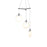 Sonneman Cantina 3 Light Tri Spreader LED Pendant, Black/White - 2995-25W-MED