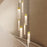 Sonneman V Panels 6 Light Thin Pendant, Brass/Clear
