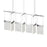 Sonneman V Panels 7 Light Bar Pendant, Polished Chrome/Clear - 3096-01