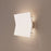 Sonneman Turo 1 Light Small Sconce, Satin White