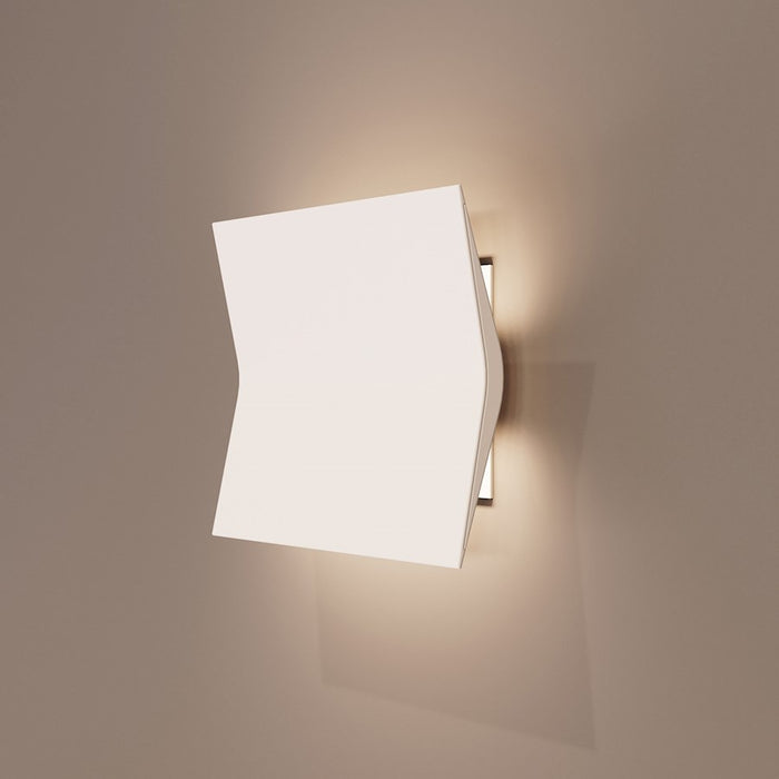 Sonneman Turo 1 Light Small Sconce, Satin White