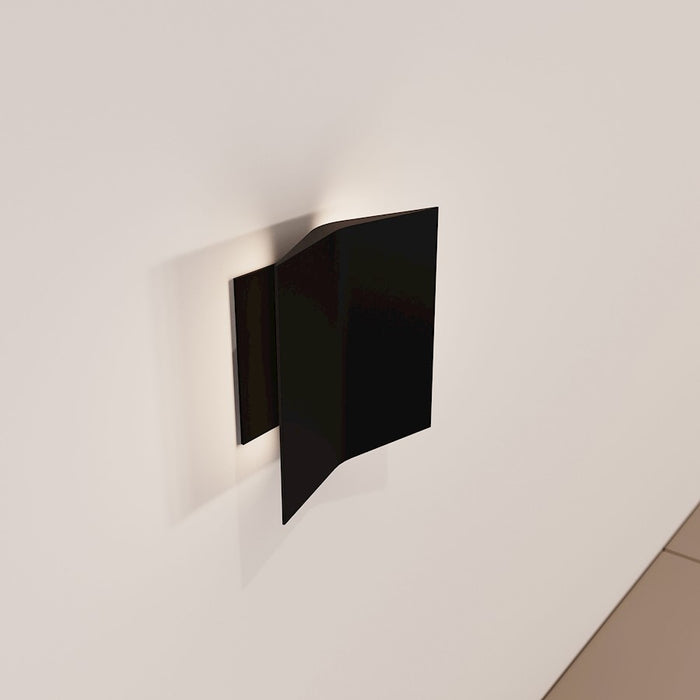 Sonneman Turo 1 Light Small Sconce, Satin Black