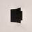 Sonneman Turo 1 Light Small Sconce, Satin Black