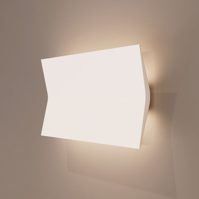 Sonneman Turo 1 Light Medium Sconce, Satin White