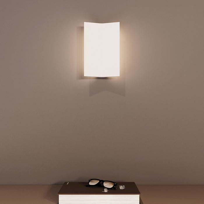 Sonneman Turo 1 Light Medium Sconce, Satin White