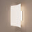 Sonneman Turo 1 Light Medium Sconce, Satin White