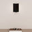 Sonneman Turo 1 Light Medium Sconce, Satin Black