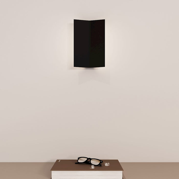 Sonneman Turo 1 Light Medium Sconce, Satin Black