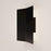 Sonneman Turo 1 Light Medium Sconce, Satin Black