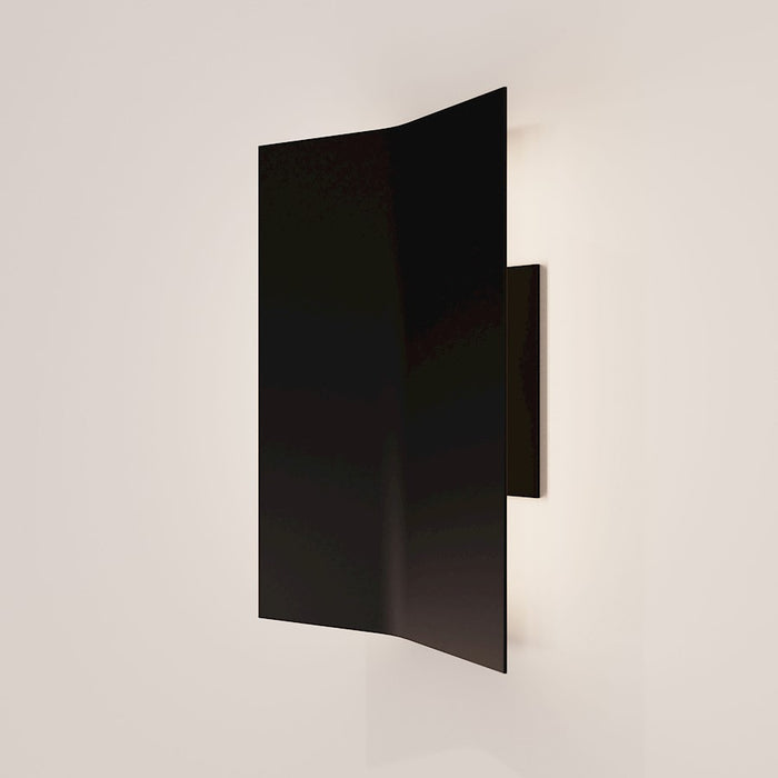 Sonneman Turo 1 Light Medium Sconce, Satin Black