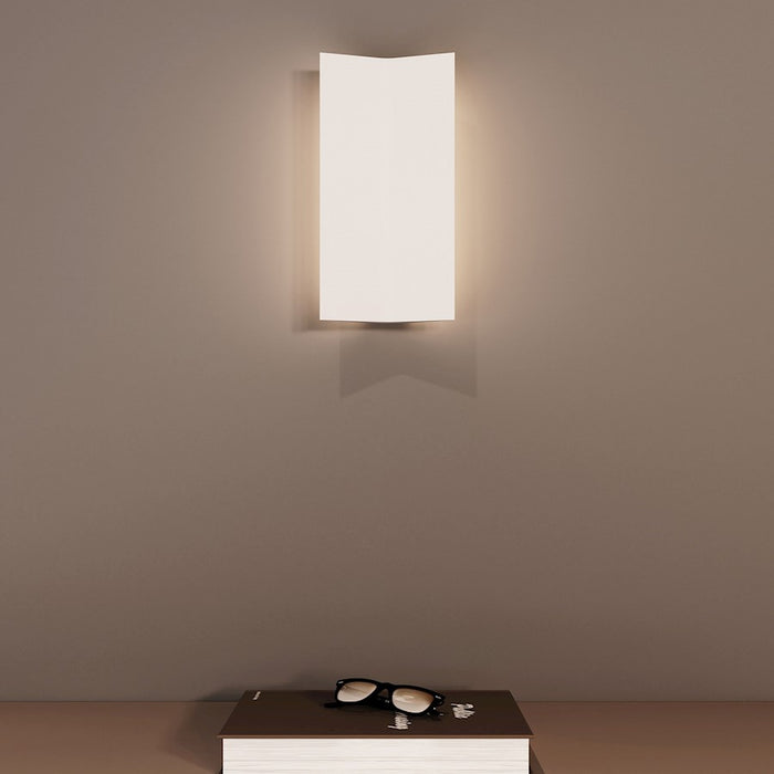 Sonneman Turo 1 Light Large Sconce, Satin White