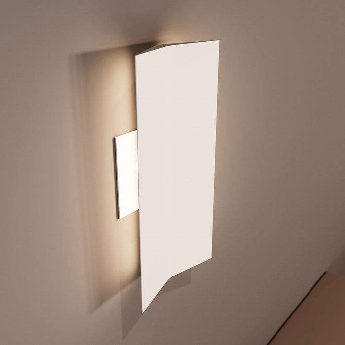 Sonneman Turo 1 Light Large Sconce, Satin White