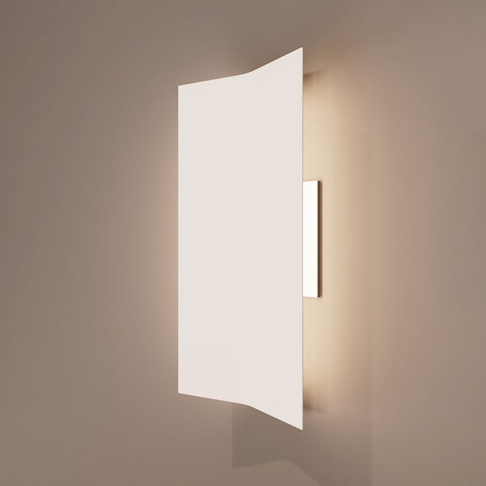 Sonneman Turo 1 Light Large Sconce, Satin White