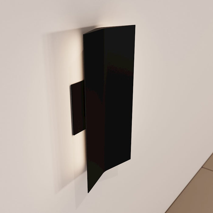 Sonneman Turo 1 Light Large Sconce, Satin Black