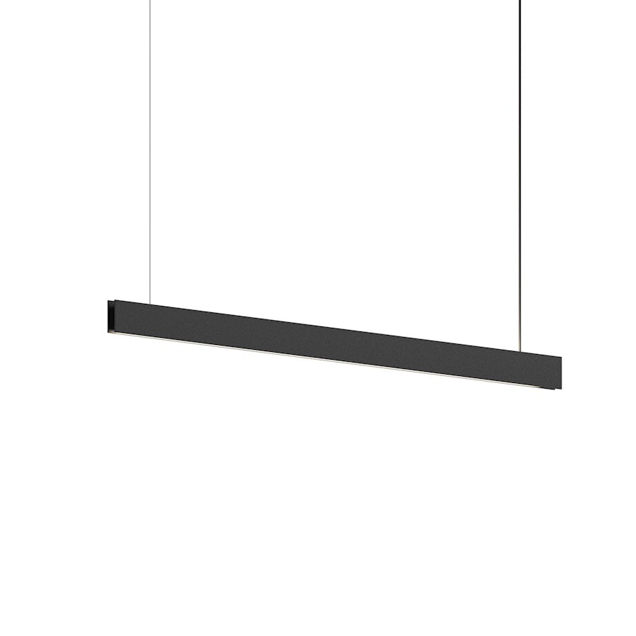 Sonneman Lithe 4' 2-Sided Pendant, Textured Black - 3464-97