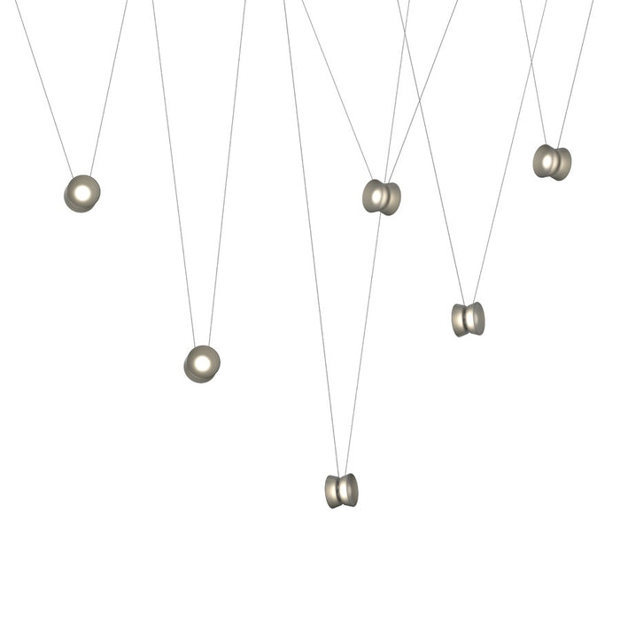 Sonneman Yo Yo 6-Luminaire Configuration Smoke Glass Shade - 3471-77K-S6