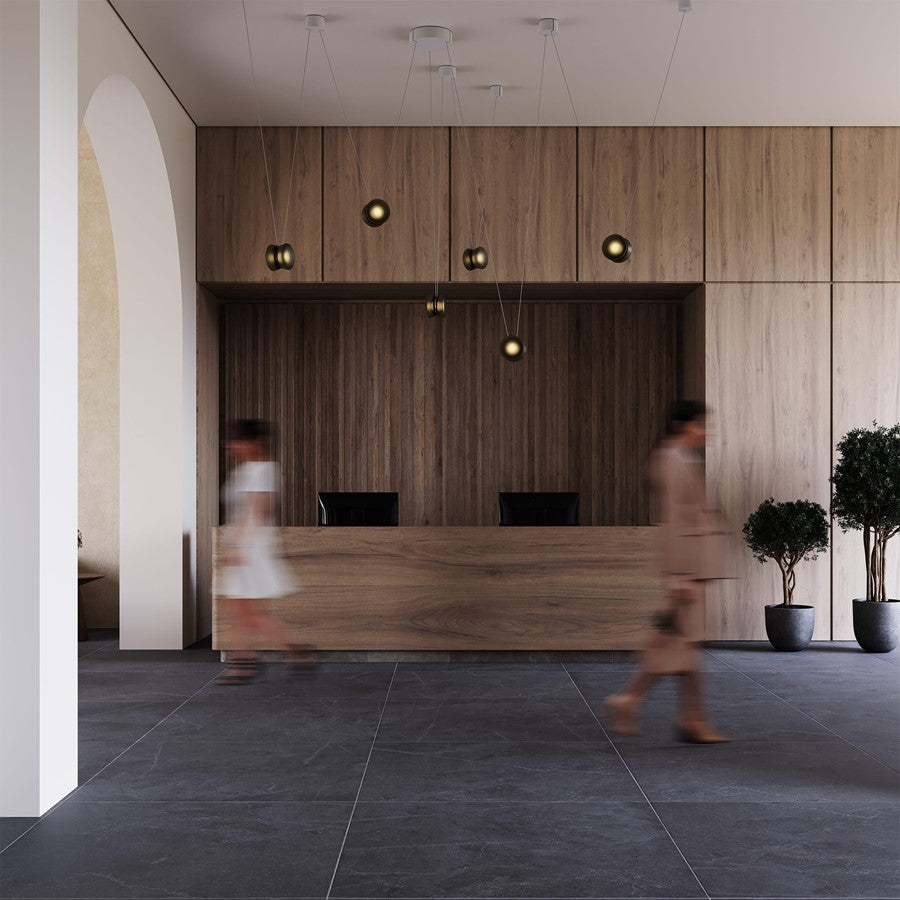 Sonneman Yo Yo 6-Luminaire Configuration Smoke Glass Shade